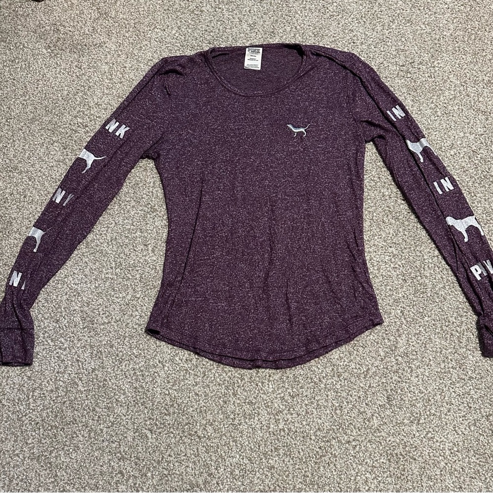 PINK Victoria's Secret Long Sleeve Sleepwear Top